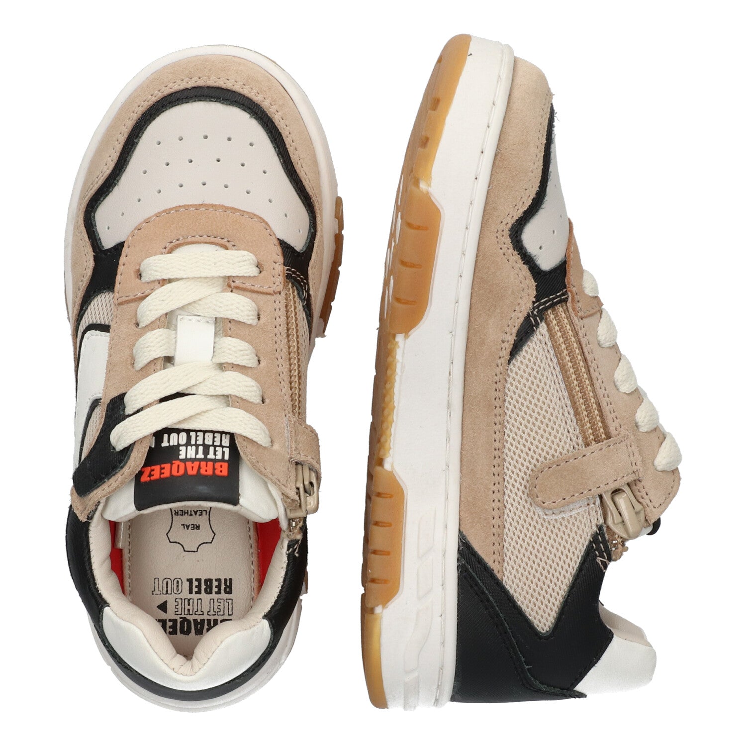 Lage Sneakers Braqeez Colin Chicago - Beige