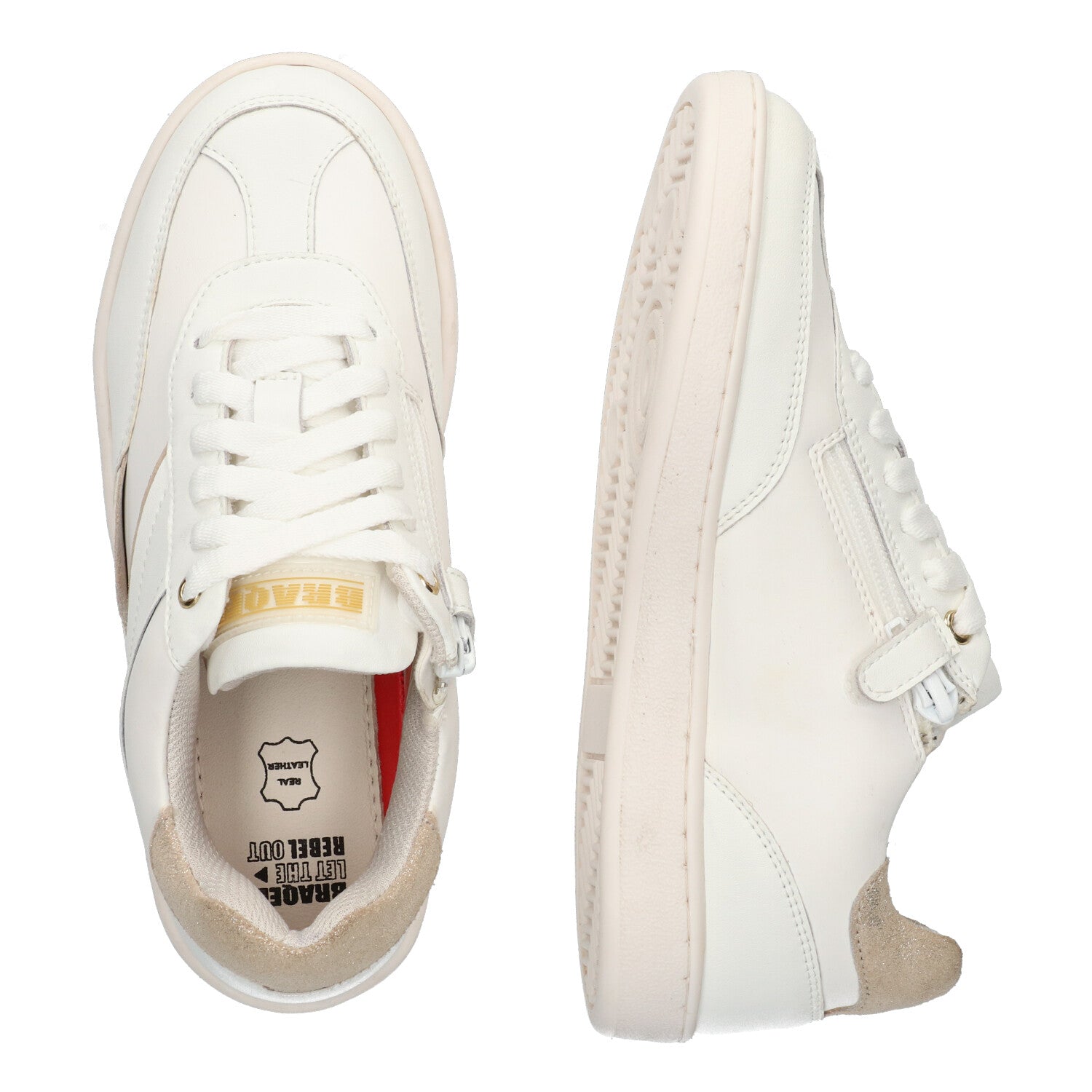 Lage Sneakers Braqeez Gaia Gum - Wit