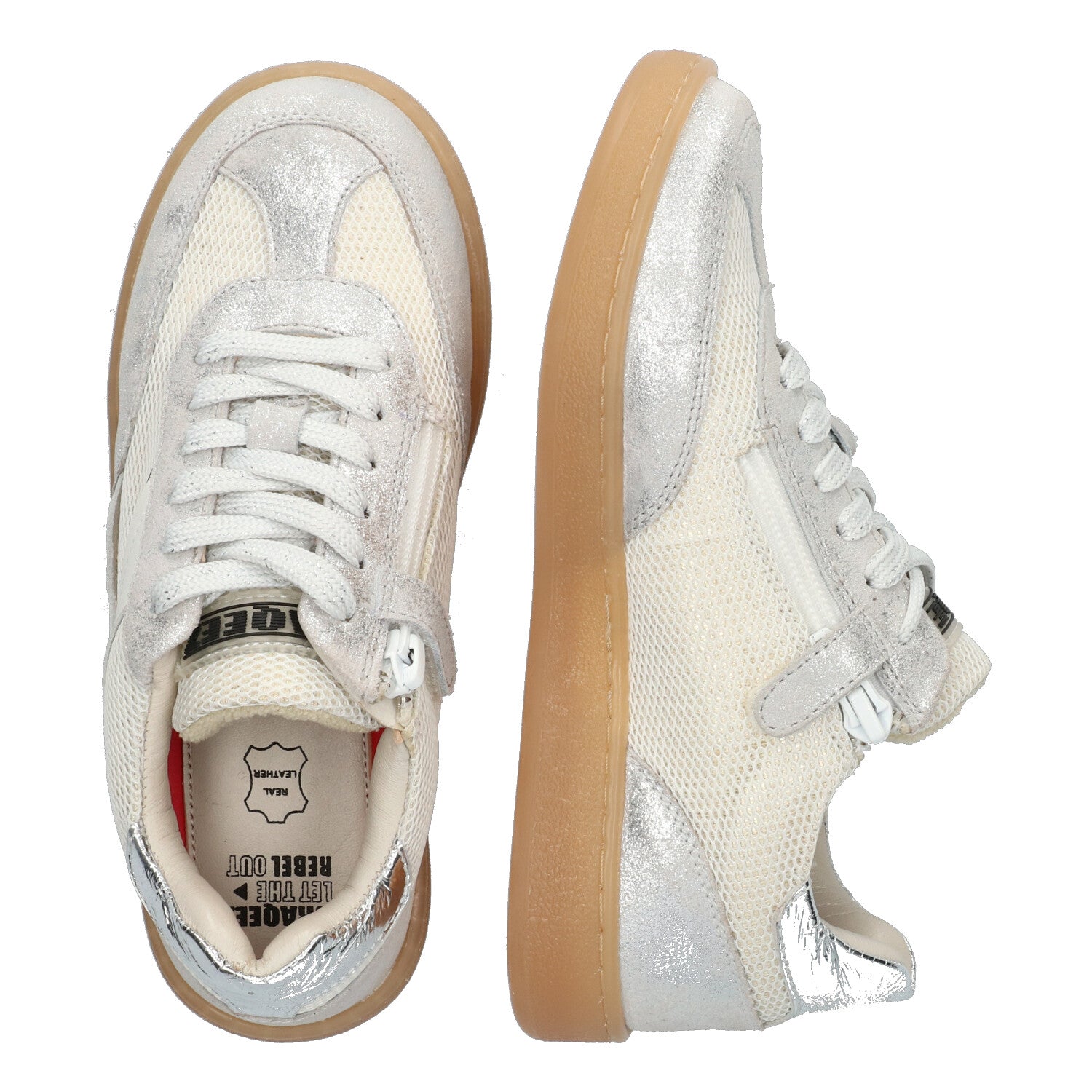 Lage Sneakers Braqeez Gaia Gum - Zilver