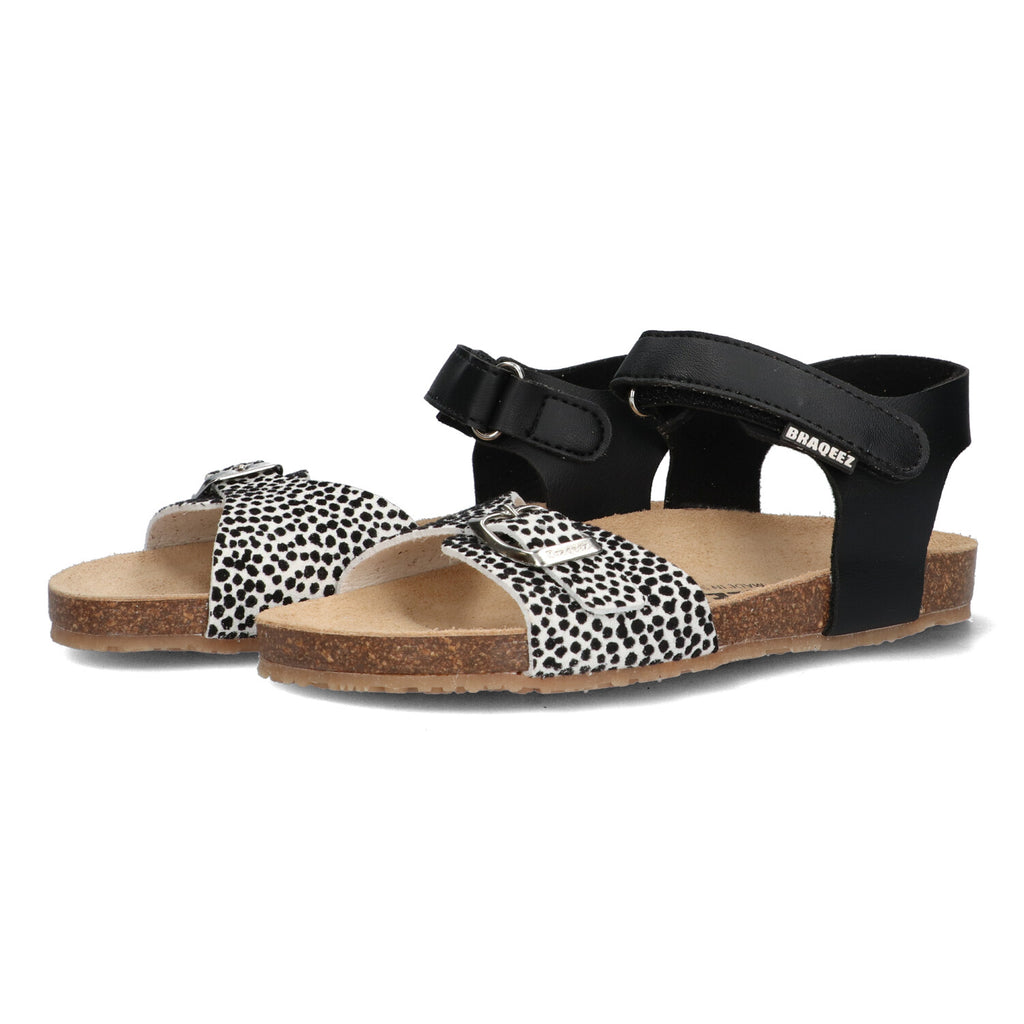 Platte sandalen Braqeez Sammy Sand - Zwart