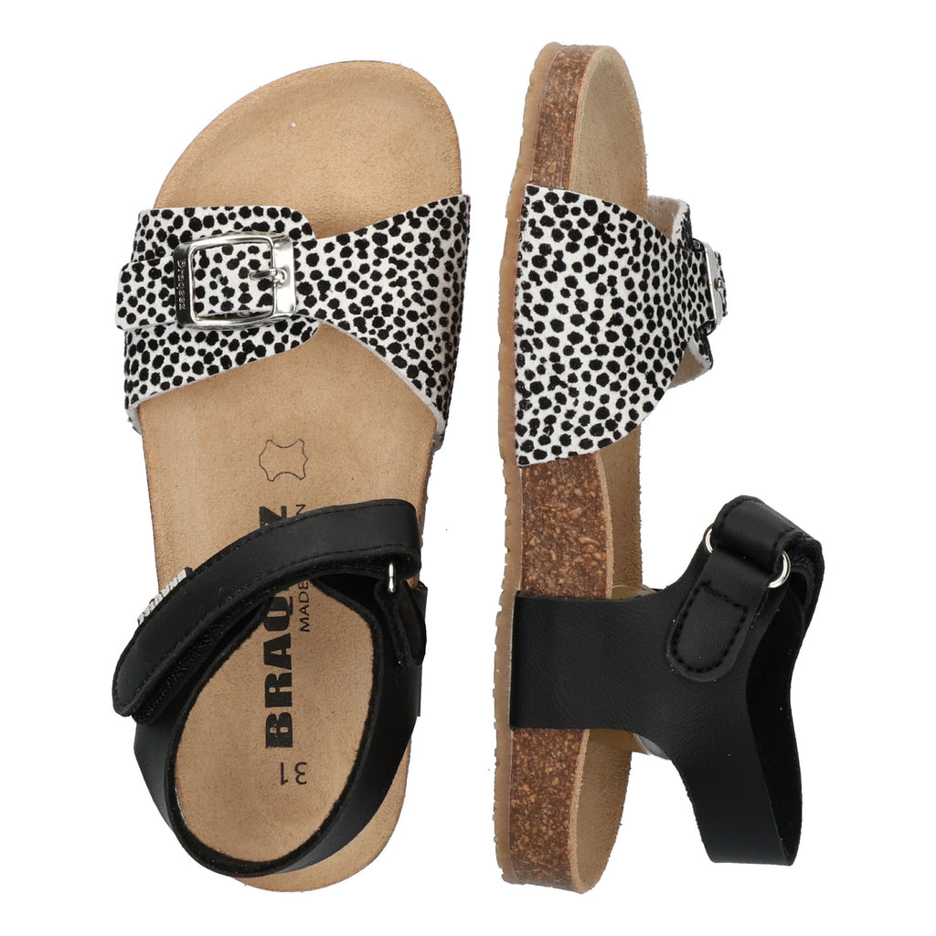 Platte sandalen Braqeez Sammy Sand - Zwart