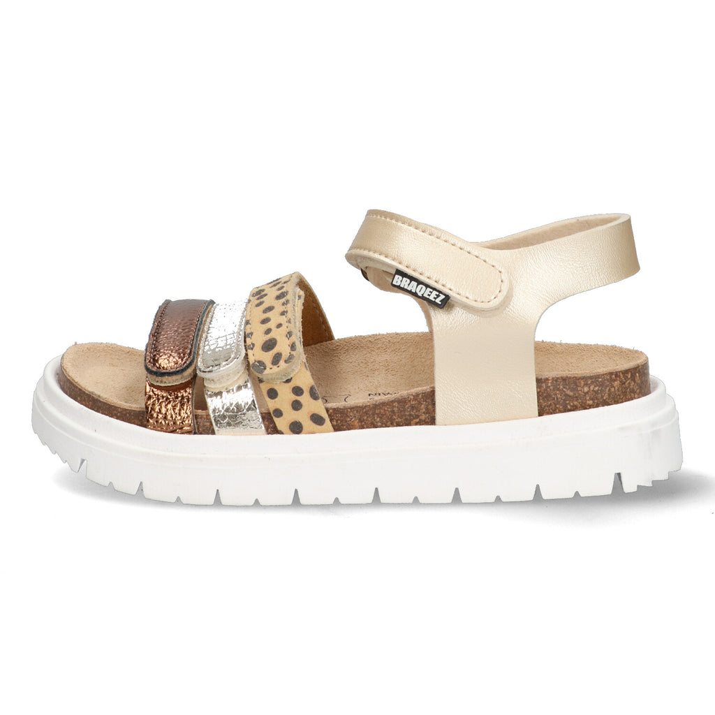 Platte sandalen Braqeez Pia Playa - Goud