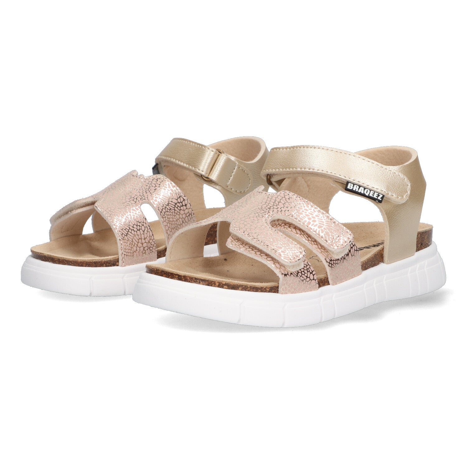 Platte sandalen Braqeez Pepe Playa - Goud