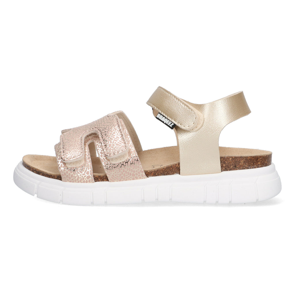 Platte sandalen Braqeez Pepe Playa - Goud