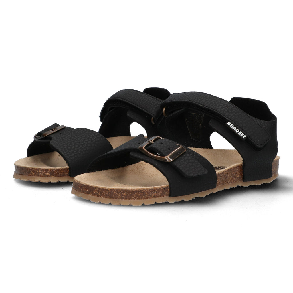 Platte sandalen Braqeez Scott Sand - Zwart