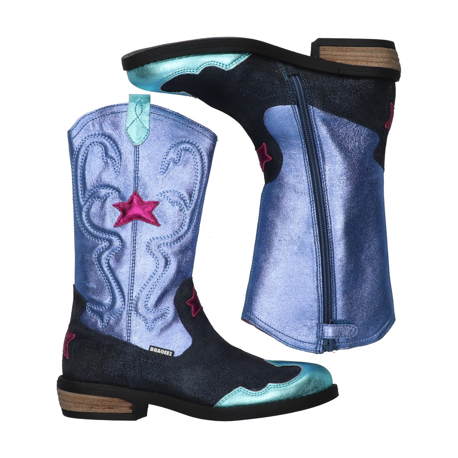 Cowboyboots Braqeez Coco Cowboy - Blauw