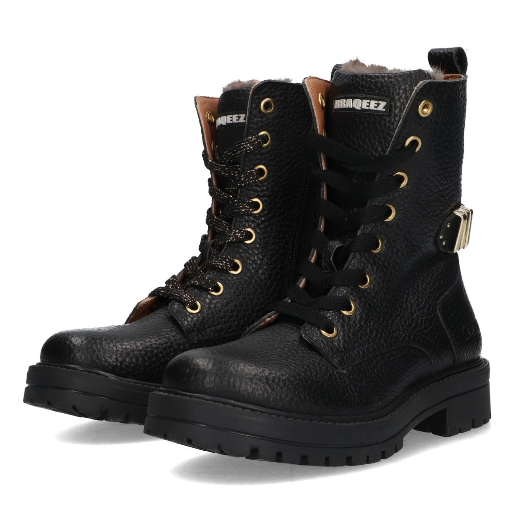 Veterboots Braqeez Leah Leap - Zwart