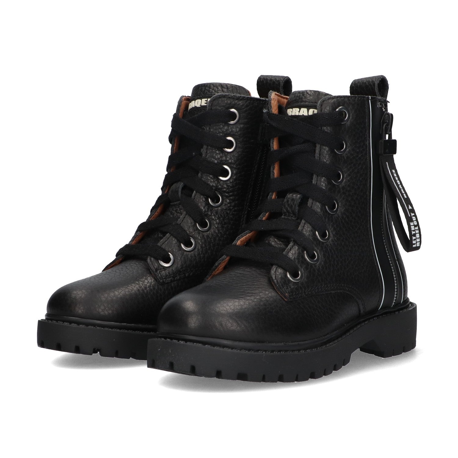 Biker Boots Braqeez Belle Boot - Zwart