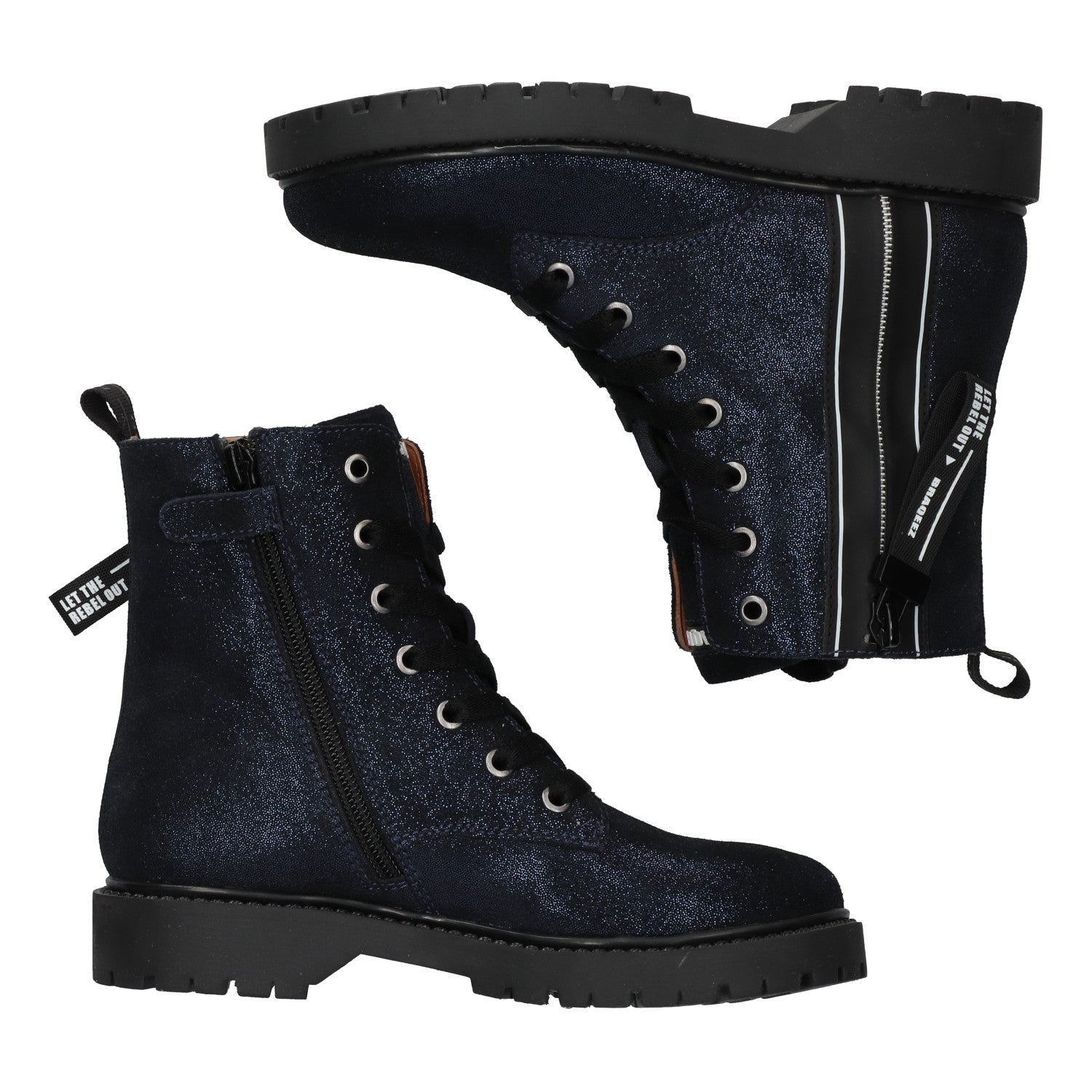 Biker Boots Braqeez Belle Boot - Blauw