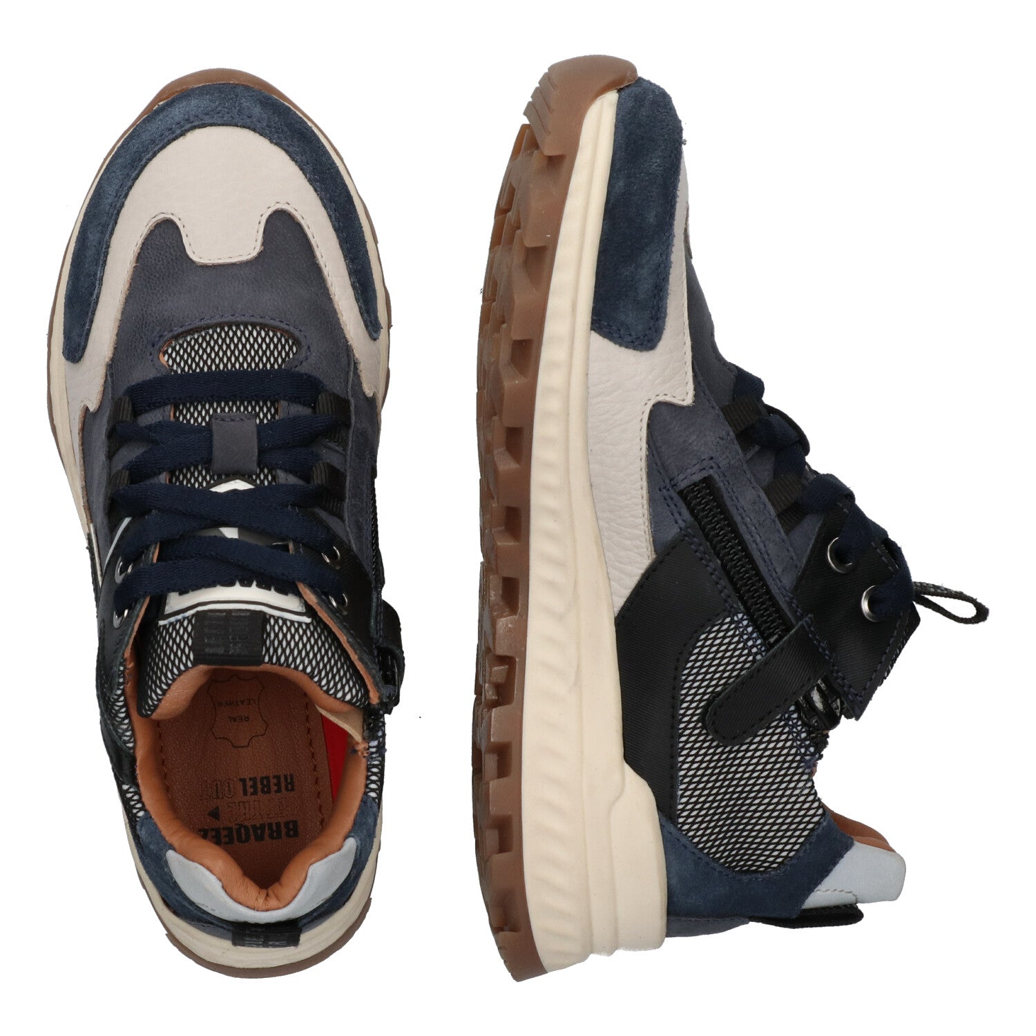 Lage Sneakers Braqeez Rebel Rock - Blauw