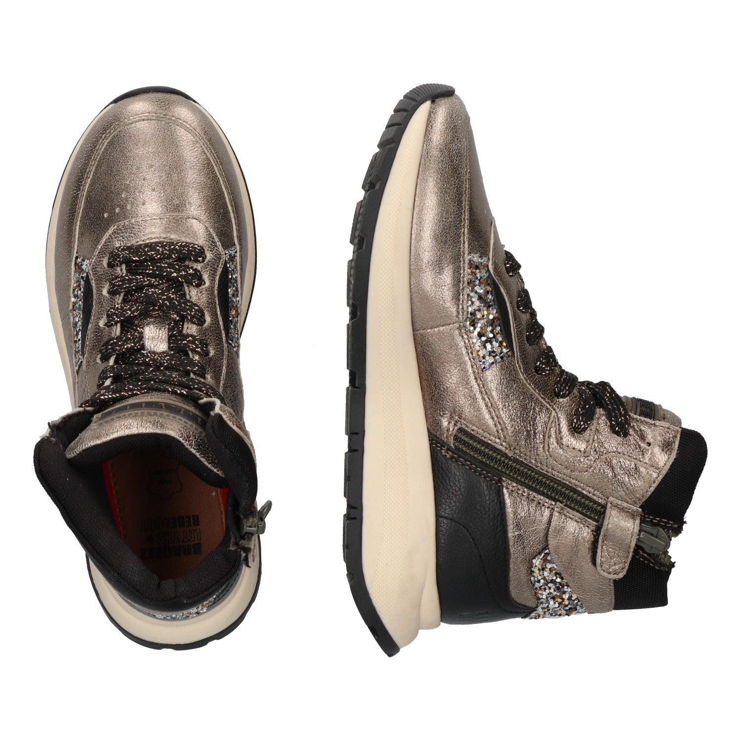 Hoge Sneakers Braqeez Fee Flash - Goud