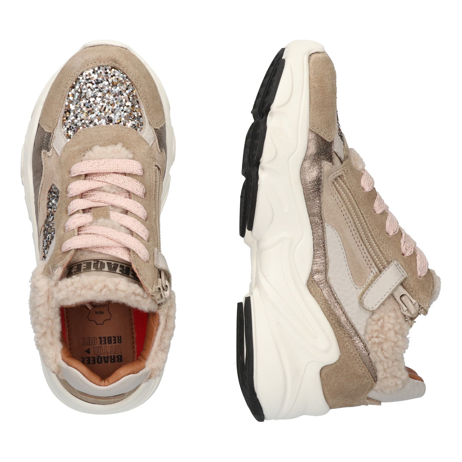 Lage Sneakers Braqeez Fenna Foam - Bruin