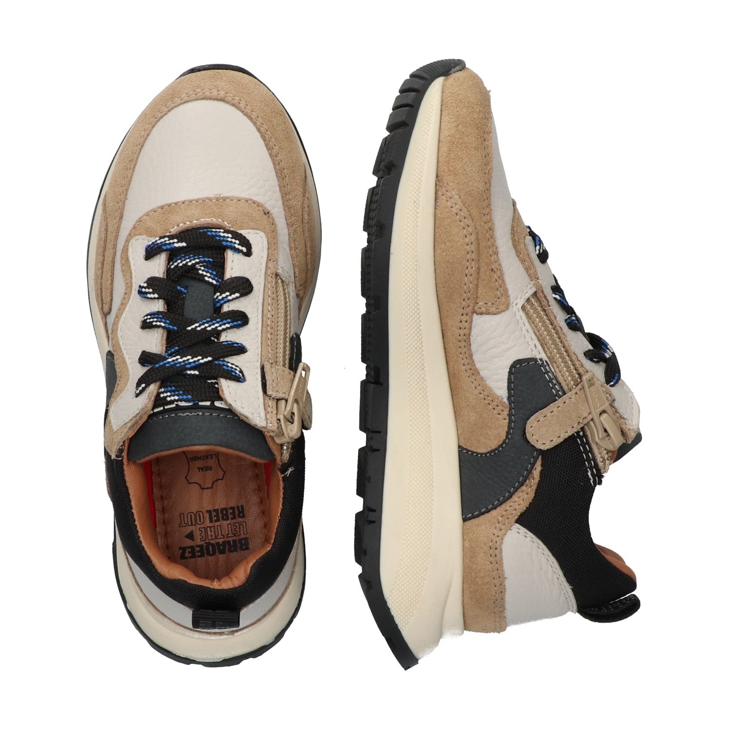 Lage Sneakers Braqeez Freek Flash - Beige