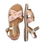 Platte sandalen Braqeez Saar Shine - Goud