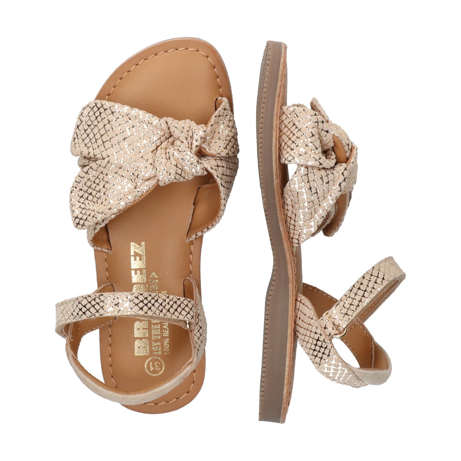 Platte sandalen Braqeez Sam Sun - Goud
