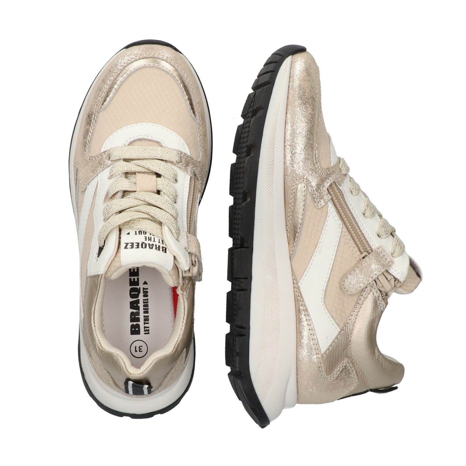Lage Sneakers Braqeez Faye Flash - Zilver