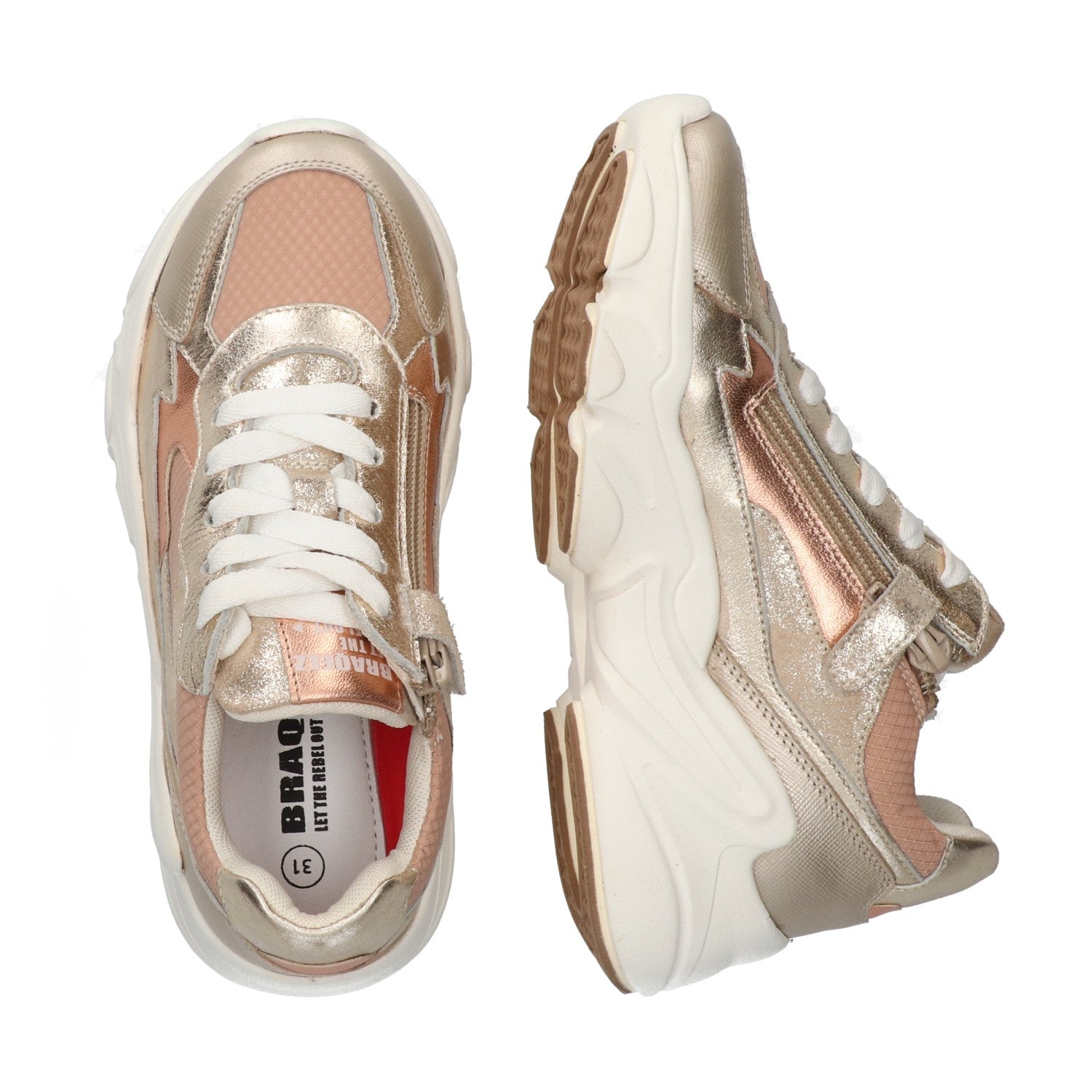 Lage Sneakers Braqeez Fenna Foam - Roze