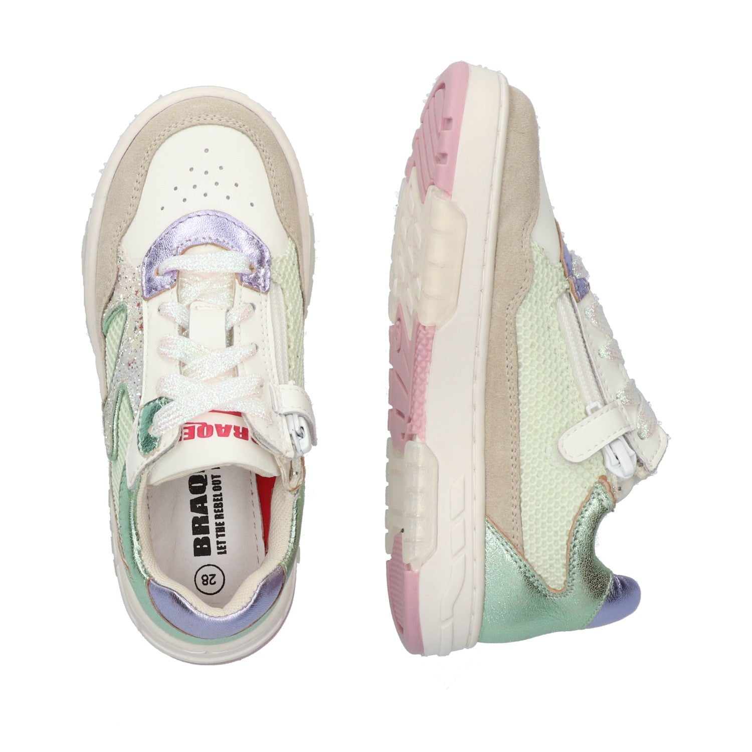 Lage Sneakers Braqeez Cassie Chicago - Groen