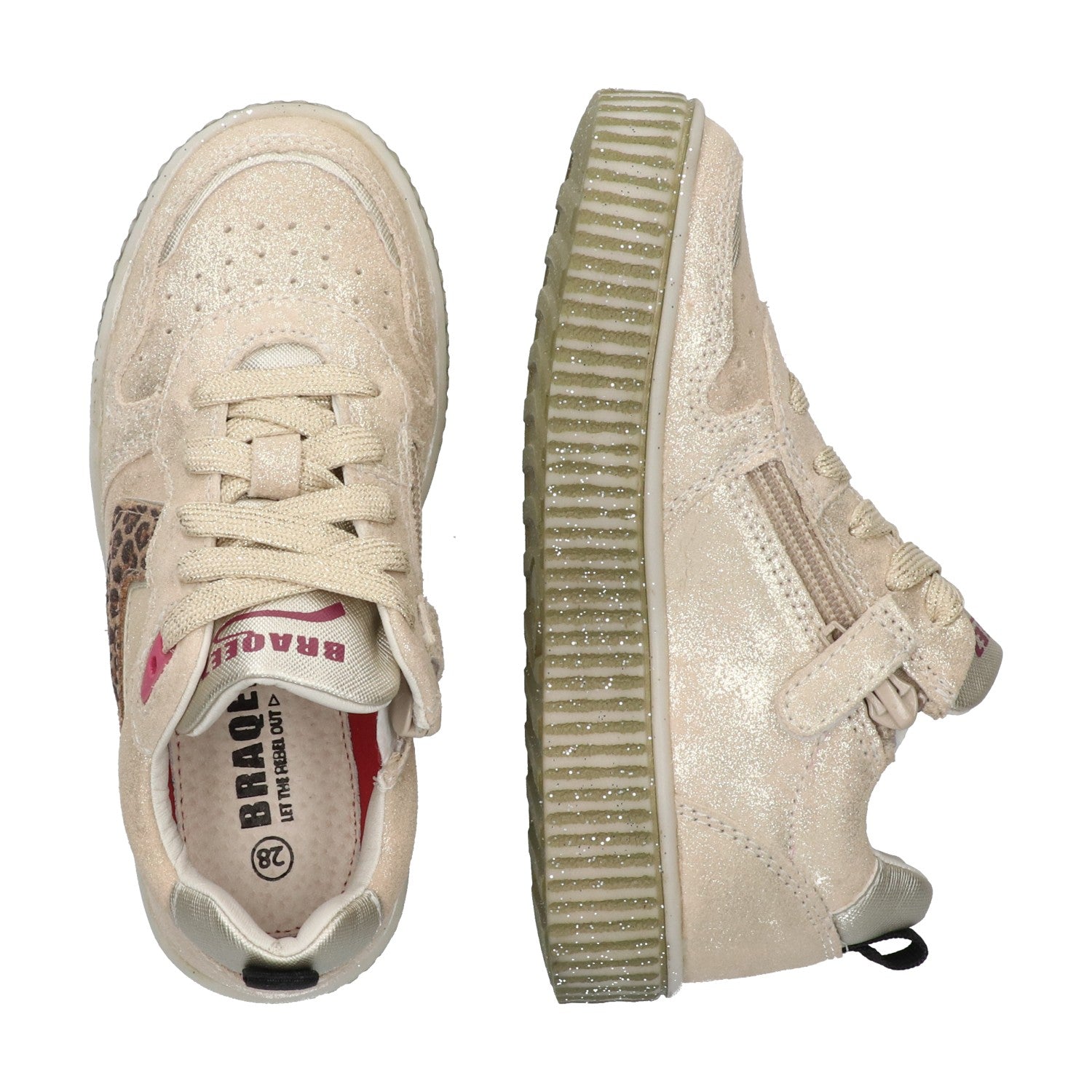 Lage Sneakers Braqeez Pien Paris - Roze