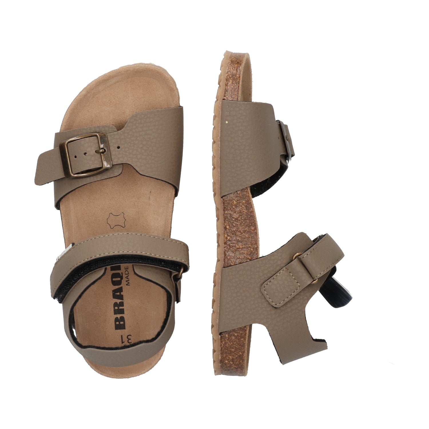 Platte sandalen Braqeez Sam Sand - Bruin