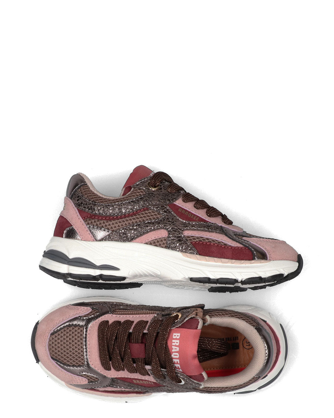BOVA meisjes sneakers bordeaux rood