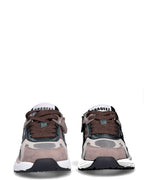 BOVA meisjes sneakers taupe met groen