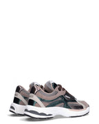 BOVA meisjes sneakers taupe met groen
