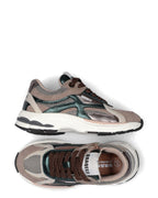 BOVA meisjes sneakers taupe met groen