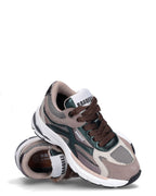 BOVA meisjes sneakers taupe met groen