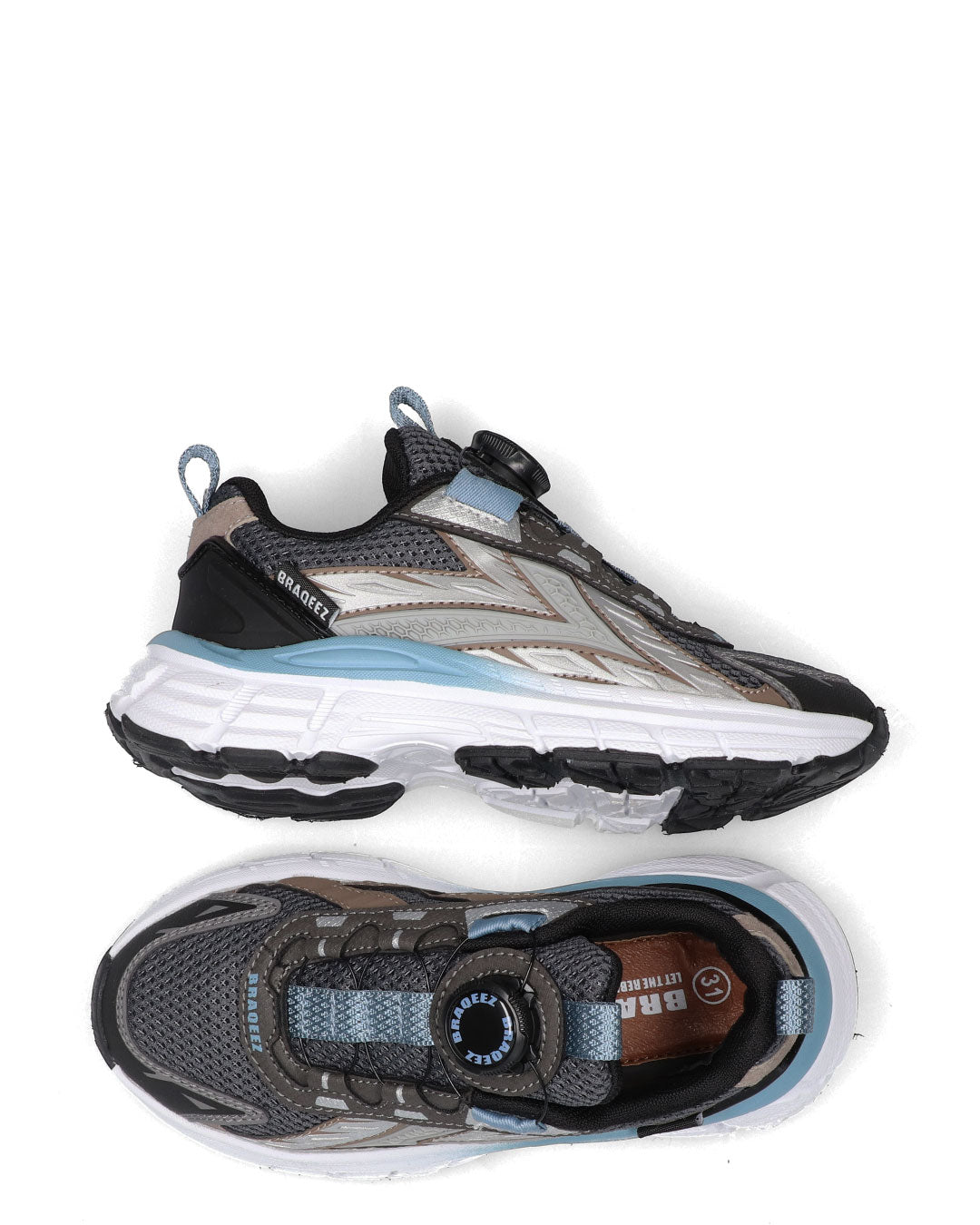 GILES GEN jongens sneakers grijs blauw