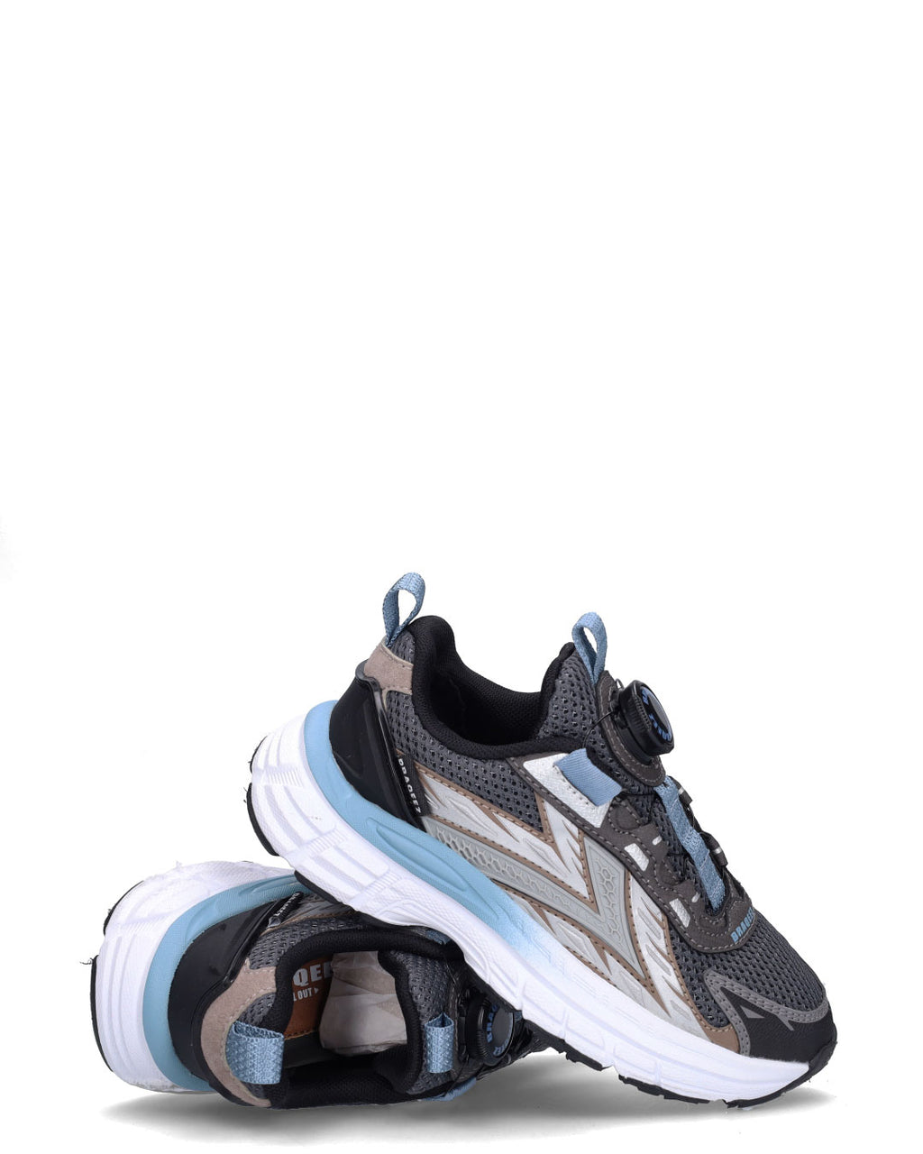 GILES GEN jongens sneakers grijs blauw