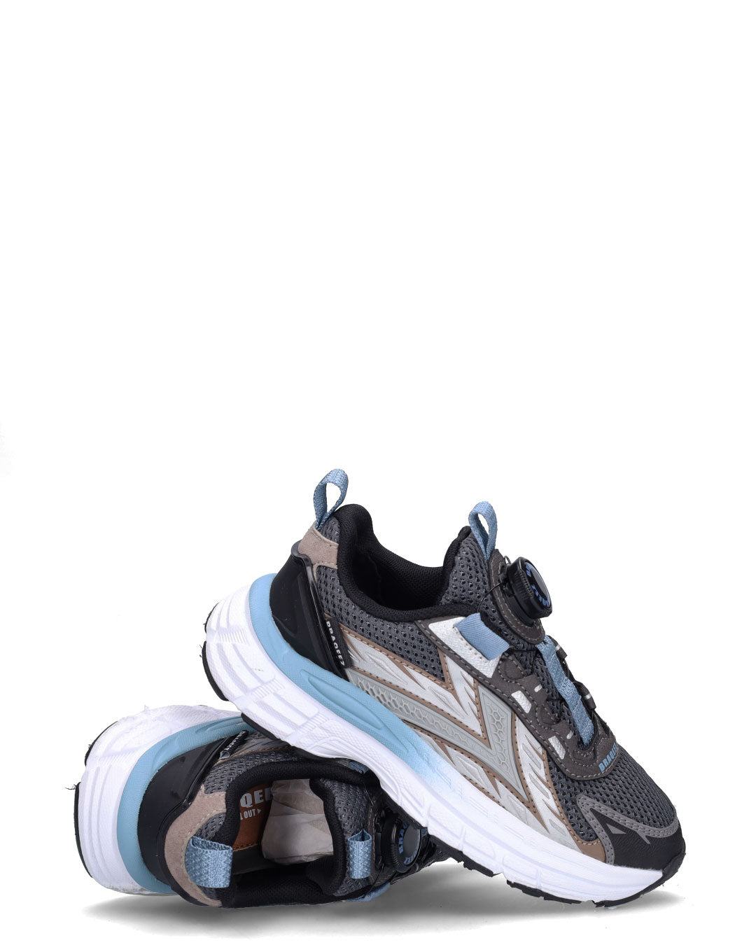 GILES GEN jongens sneakers grijs blauw