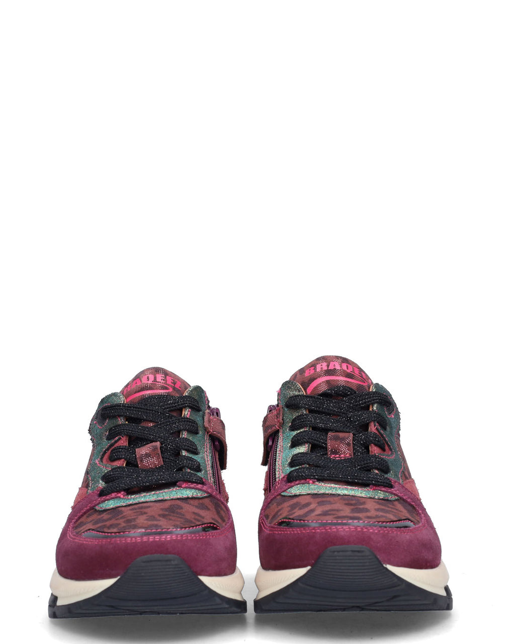 FAYE FLASH meisjes sneakers bordeauxrood