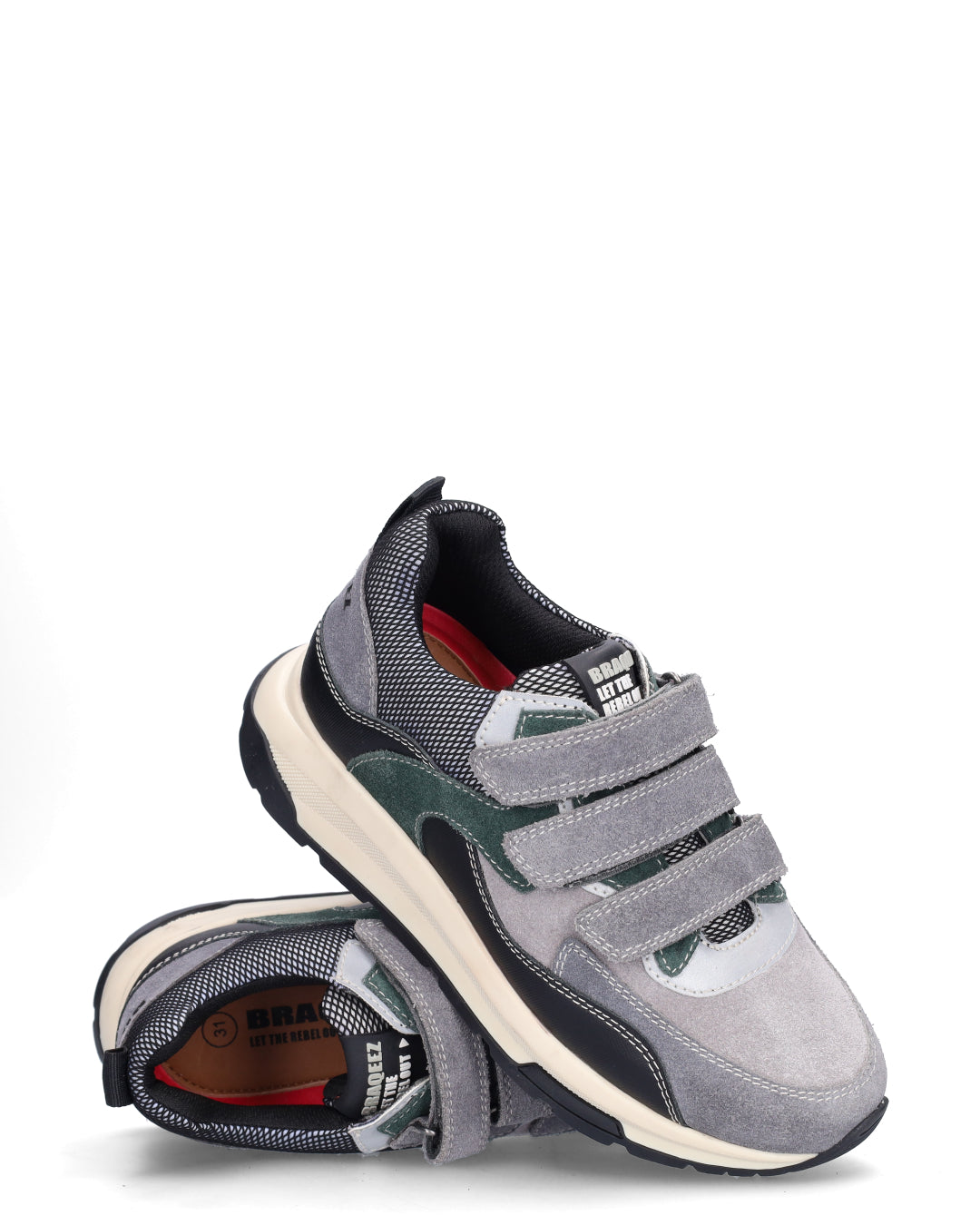 FINN FLASH jongens sneakers grijs