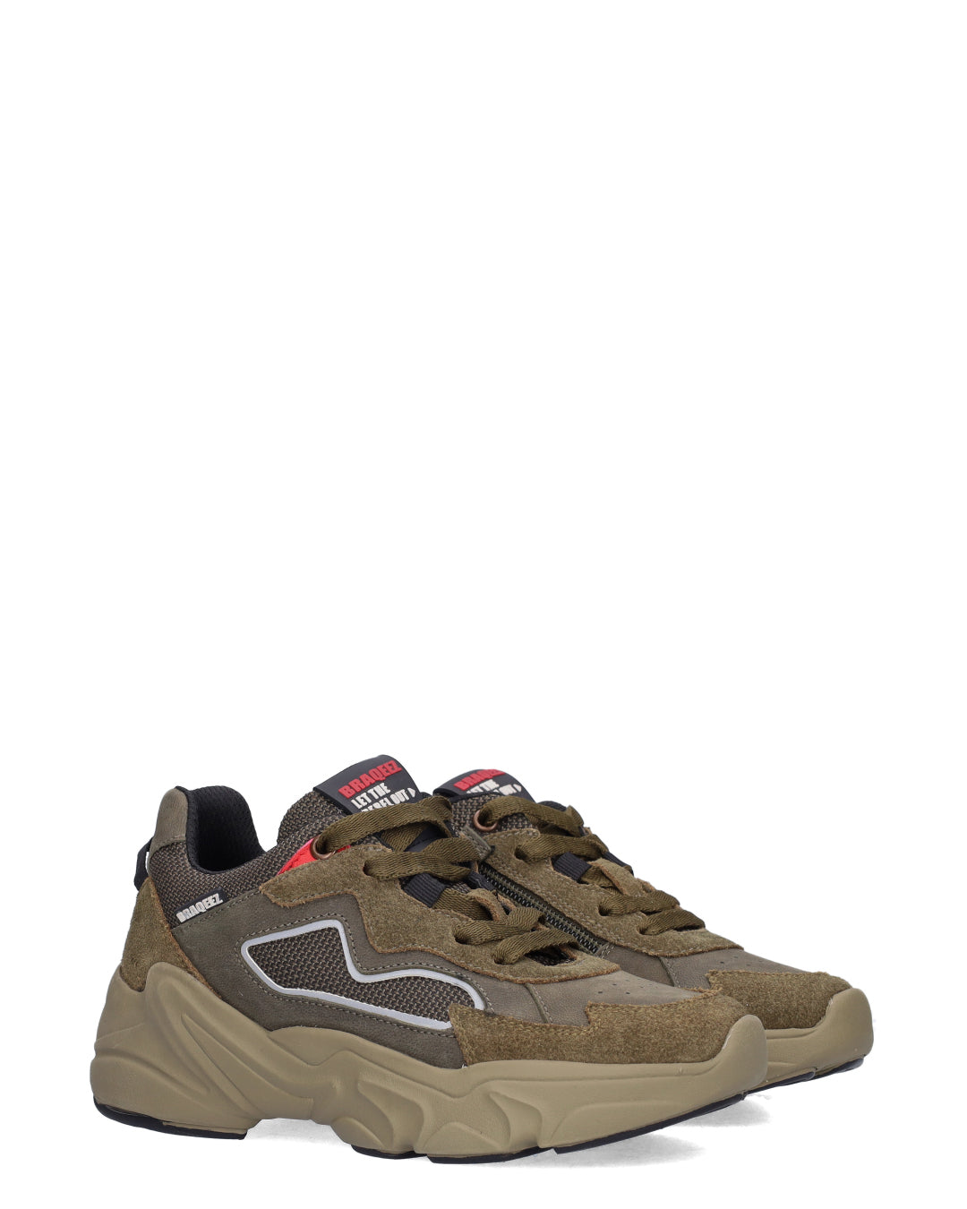 FITZ FOAM jongens sneakers legergroen