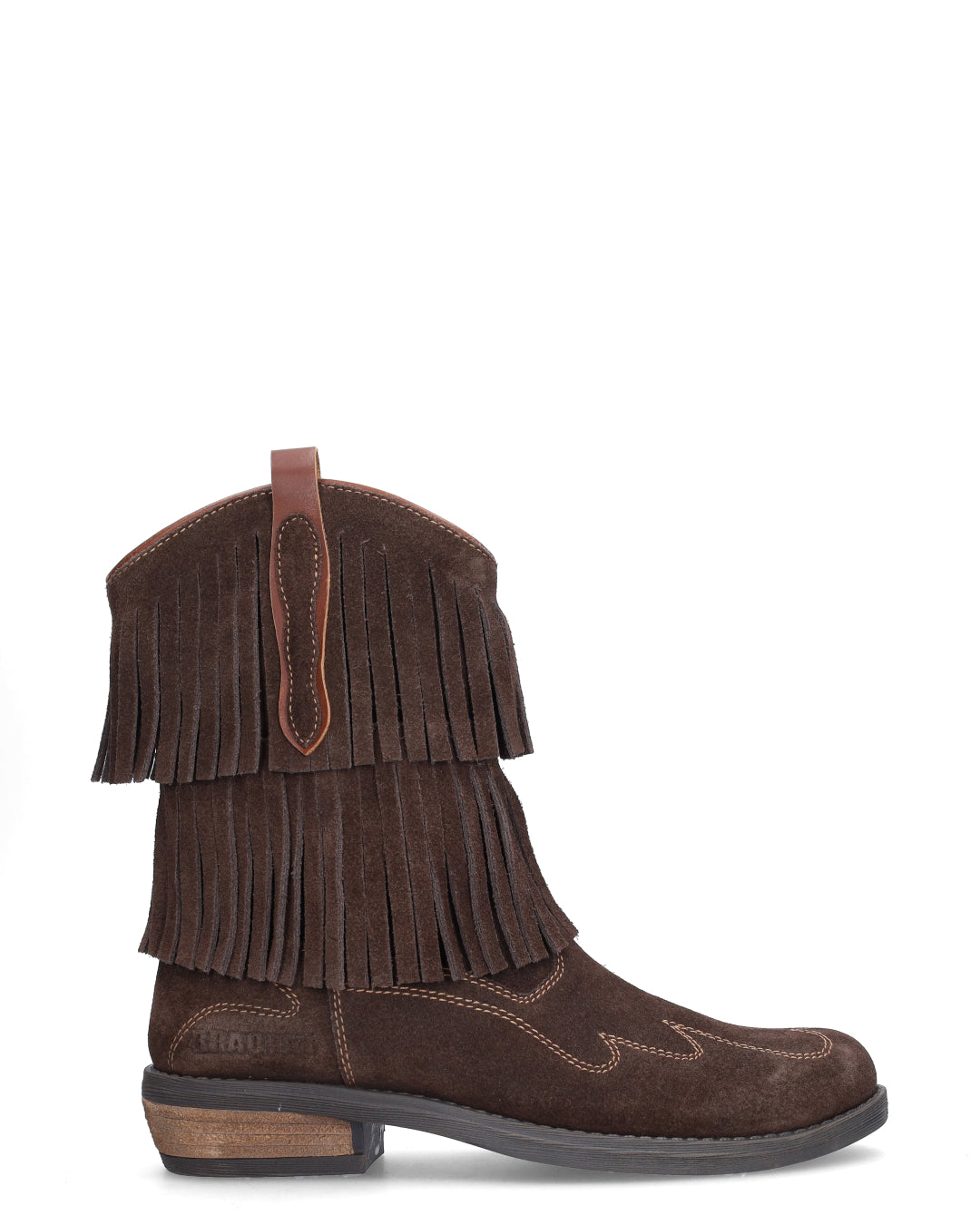CLARA COWBOY meisjes laarzen donkerbruin