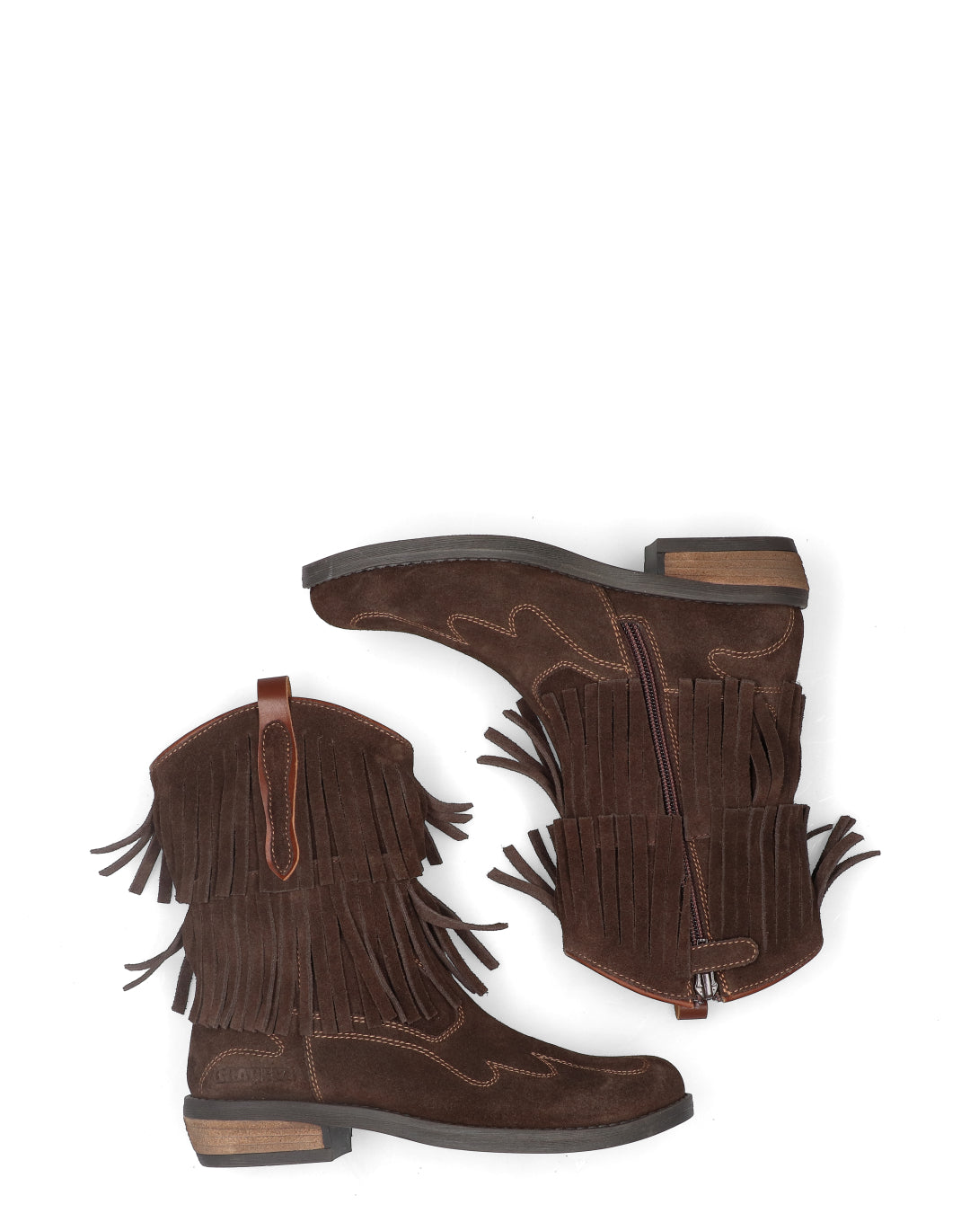 CLARA COWBOY meisjes laarzen donkerbruin
