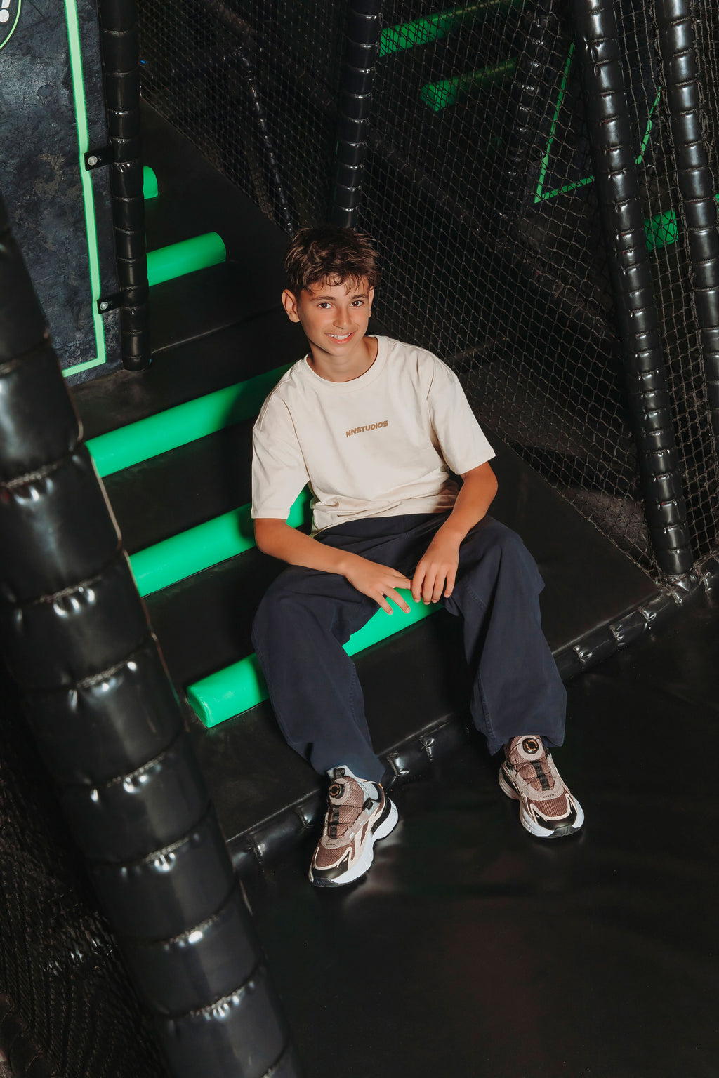 GILES GEN jongens sneakers bruin