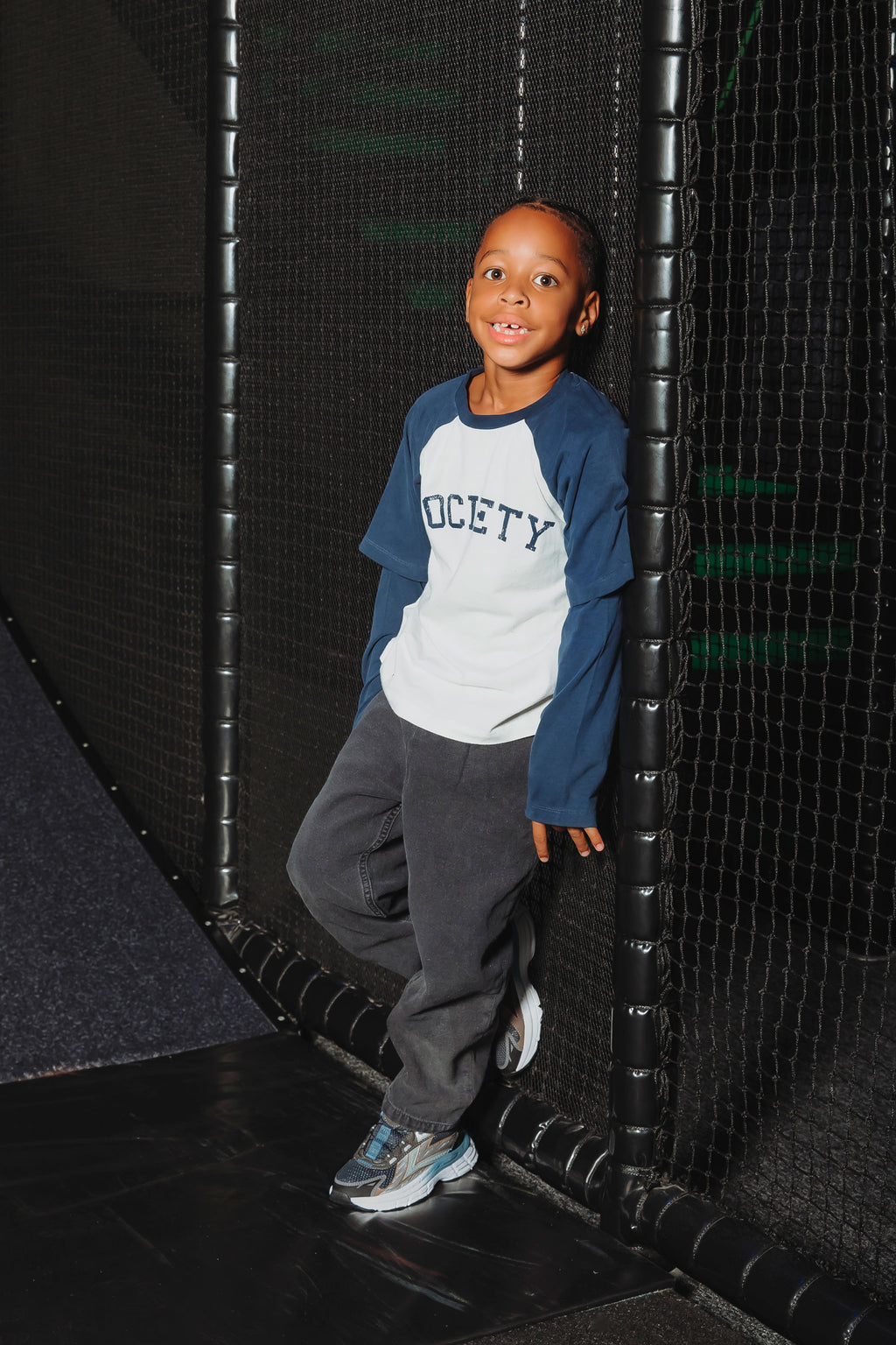 GILES GEN jongens sneakers grijs blauw
