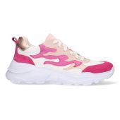 Braqeez lage sneakers meisjes wit roze